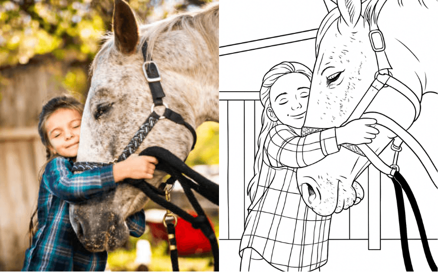 Exemple de coloriage de Sophie C.